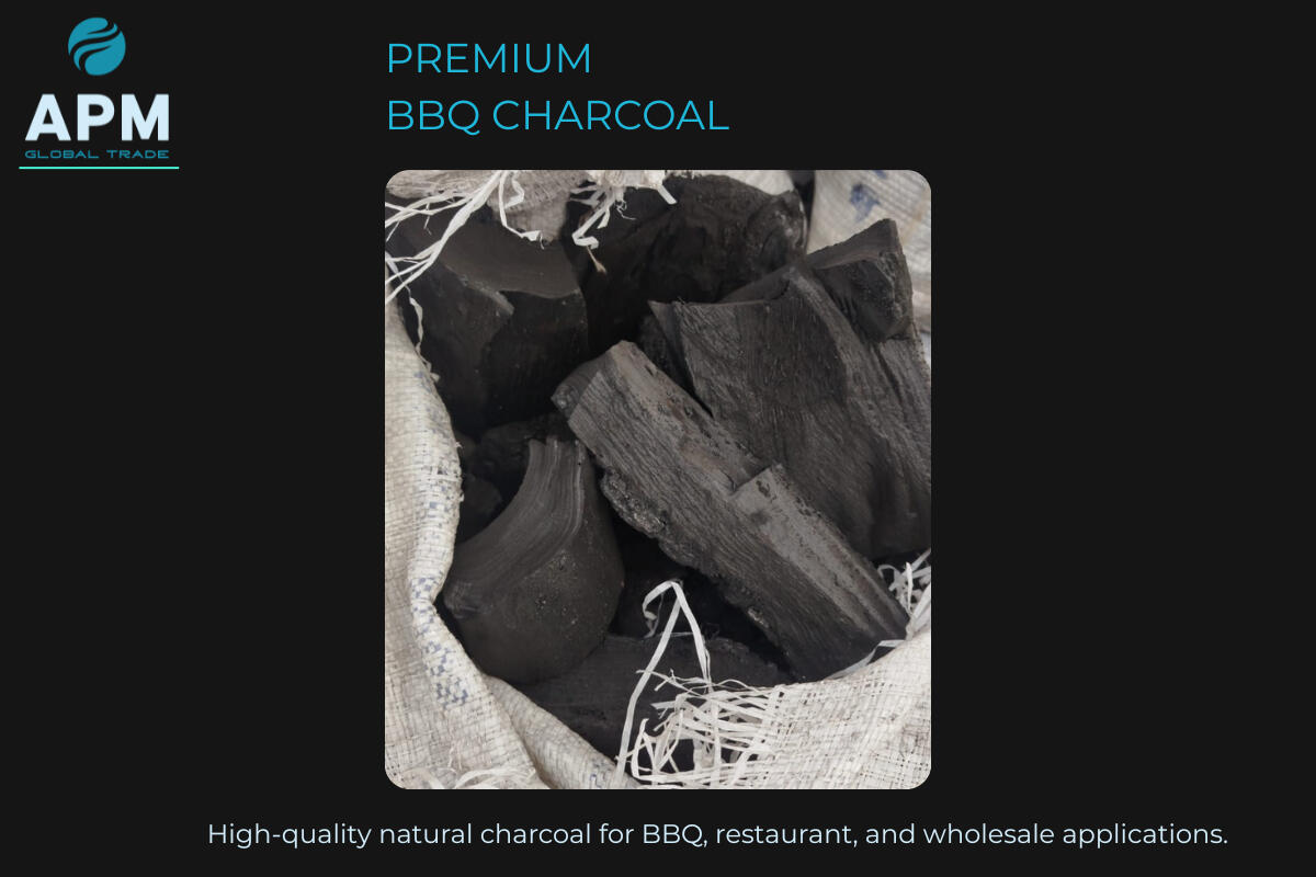 Premium BBQ Charcoal Premium natural BBQ charcoal for restaurants, wholesalers, and retail markets